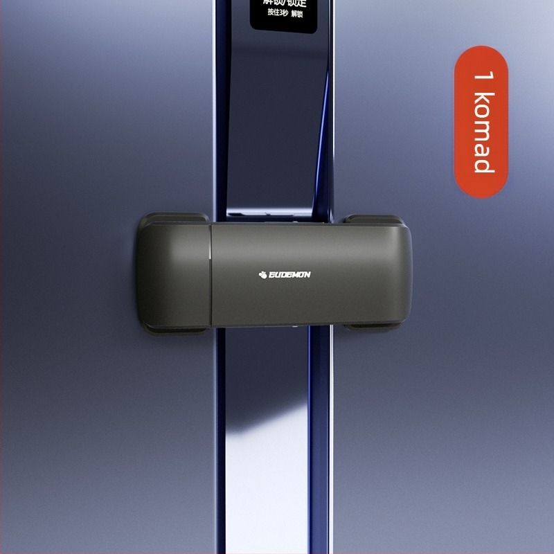 Sigurnosni zasun za vrata hladnjaka – klip za pričvršćivanje, 2-djelni set za ravna vrata, unaprijeđeni model za konveksno-konkavne vrata