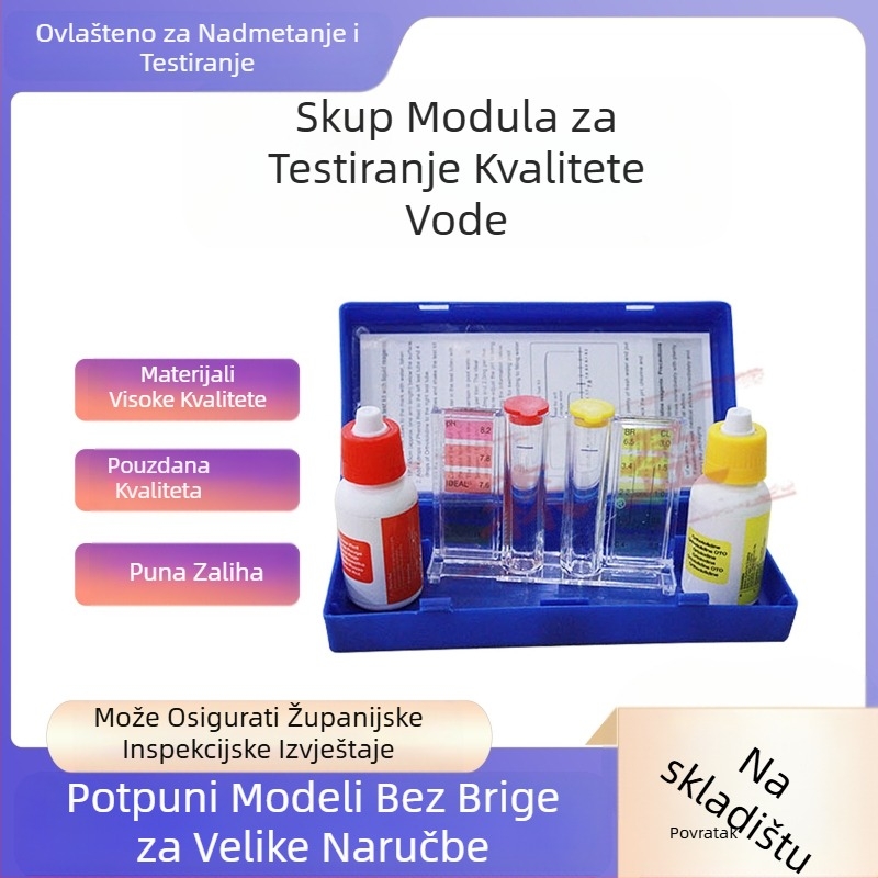 Set za ispitivanje kvalitete vode u bazenu s teškim metalima, pH i preostalim klorom OTO – Brand Senying, Model Flood-proof color strip cloth