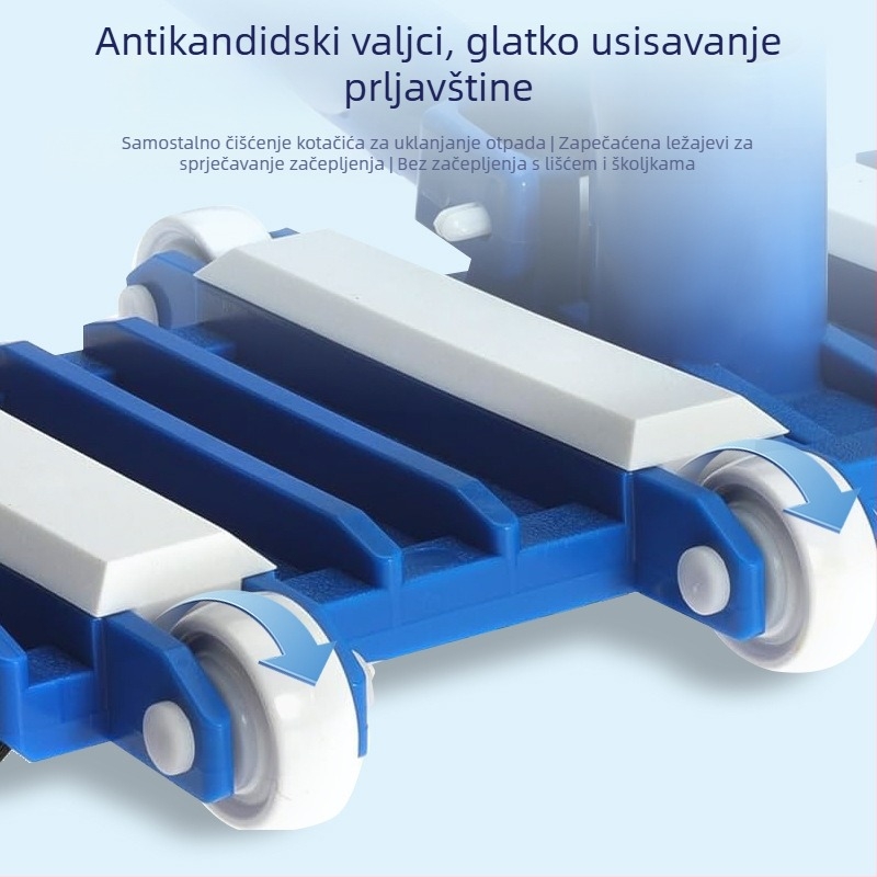 MONITOK Nehrđajući čelični alat za čišćenje bazena s četkom i priborom usisne glave