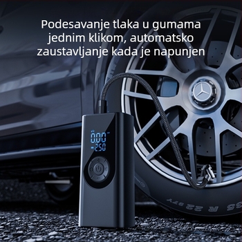 Shunwei bežično automobilsko pumpa s digitalnim displejem, 11.1V, 100W, 30 L/min
