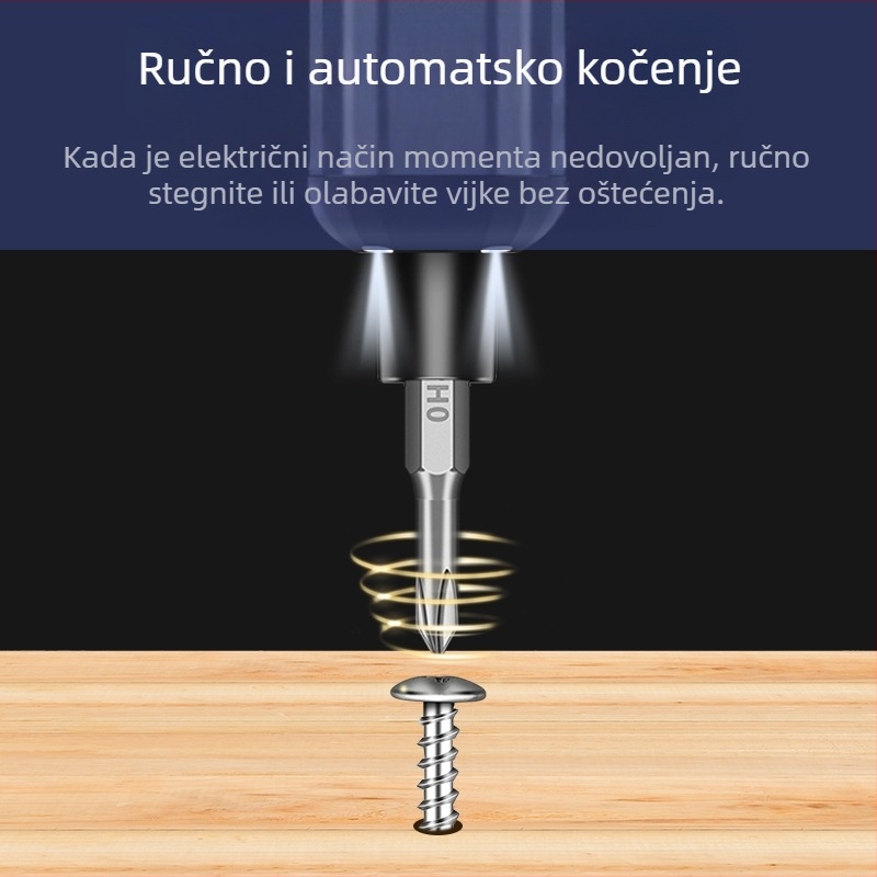 68-in-1 višenamjenski punjivi električni odvijač set – karbonska čelična konstrukcija