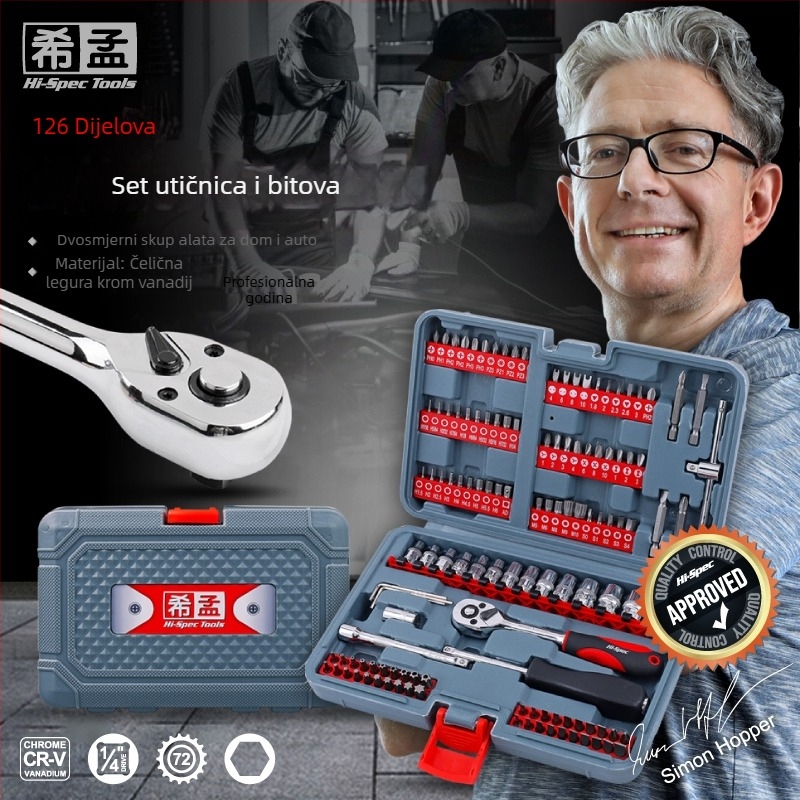 Set odvijača: višefunkcionalan, s posebnih oblika Philips i Torx bitova, držač s sleeve, bitovi od ugljičnog čelika