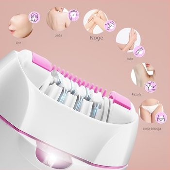 Hatteker električni epilator s osvjetljenjem, USB punjenje, za muškarce i žene