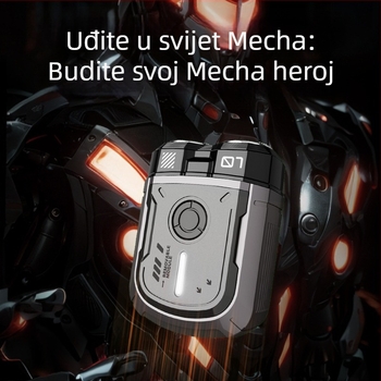 Električni brijač za mokro i suho brijanje cijelog tijela, punjiv s ugrađenom baterijom, rotirajuća glava s dvije oštrice, plutajuća glava, motor s četkicama