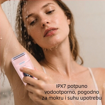 HATTEKER HT-582 USB Električni aparat za uklanjanje dlačica – 5-u-1 za cijelo tijelo, glava od nehrđajućeg čelika, mokro/suvo, brijač za lice i masaža lica