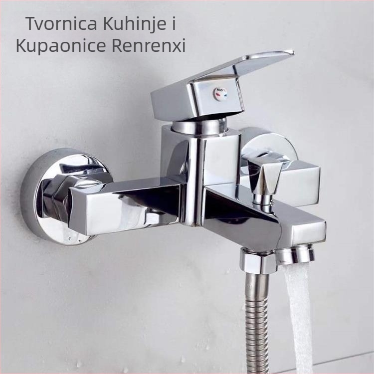 Tuš baterija od bakra s miješnim ventilom, topla/hladna, model AT049, ulazi 15 mm