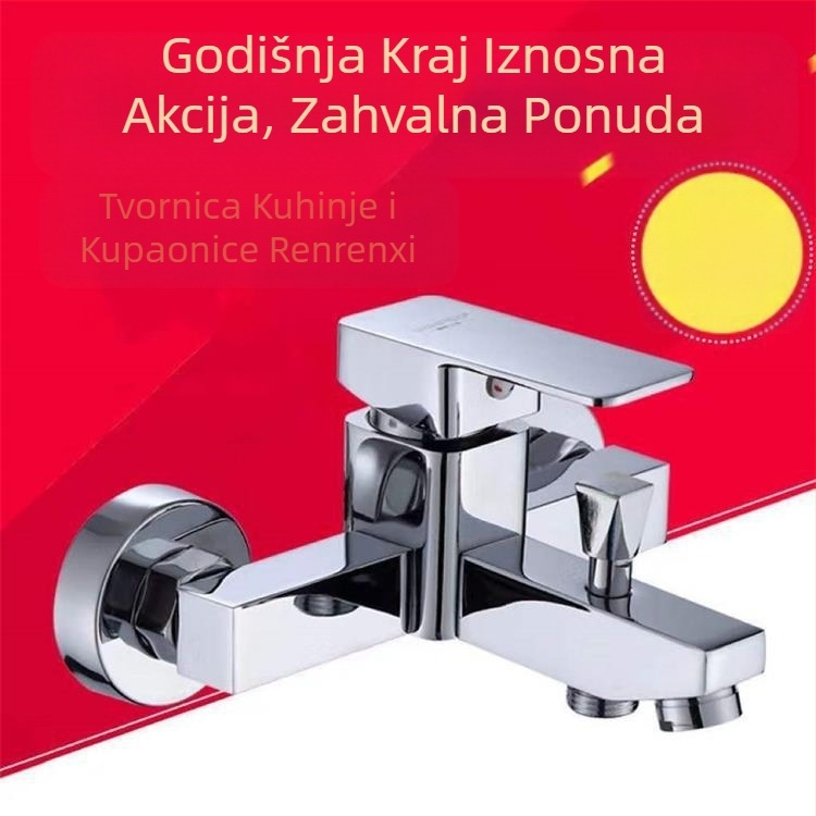 Tuš baterija od bakra s miješnim ventilom, topla/hladna, model AT049, ulazi 15 mm