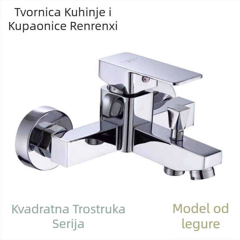 Tuš baterija od bakra s miješnim ventilom, topla/hladna, model AT049, ulazi 15 mm