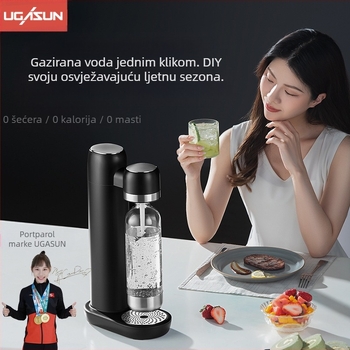 UGASUN stroj za gaziranu vodu KT-168, 1 L kapaciteta i upravljanje dodirom