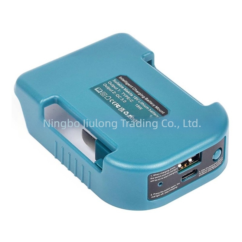 USB Type-C punjač-adapter za Makita 18V Li-ion bateriju, dizajn kaiše, težina 70 g