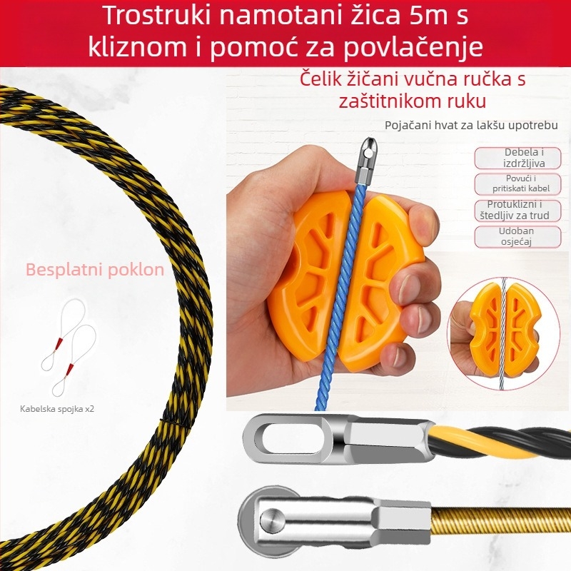 Alat za provlačenje žica za električare — protuklizni dizajn, Saint Platinum Lion, za ravne cijevi, opća uporaba