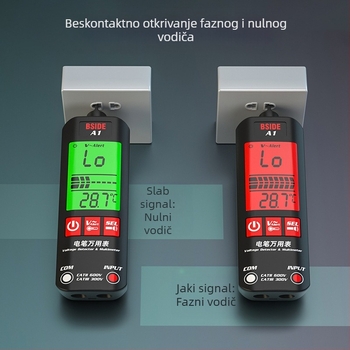 A1 potpuno automatski digitalni multimetar, visoke preciznosti, višenamjenski pametni tester za električare
