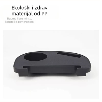 Aikete plastična kamping stolica iz serije stolova i stolica, s bočnom ladicom za predmete i držačem za čašu