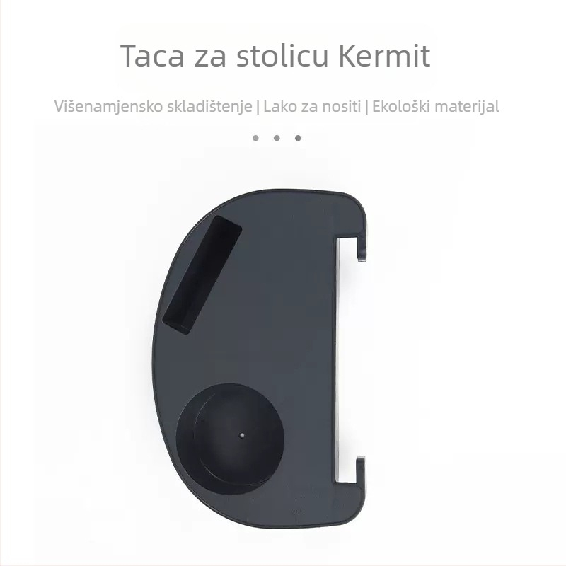 Aikete plastična kamping stolica iz serije stolova i stolica, s bočnom ladicom za predmete i držačem za čašu