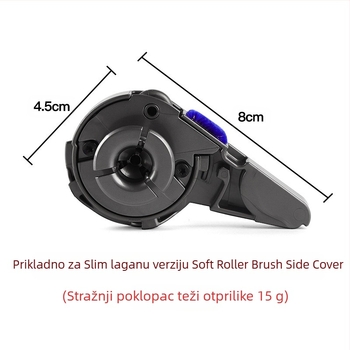 Pribor za usisavač Dyson: lagani električni podni nastavci s valjkom, trakom valjka, bočni poklopac — kompatibilno s V12, V15 i V10 Slim