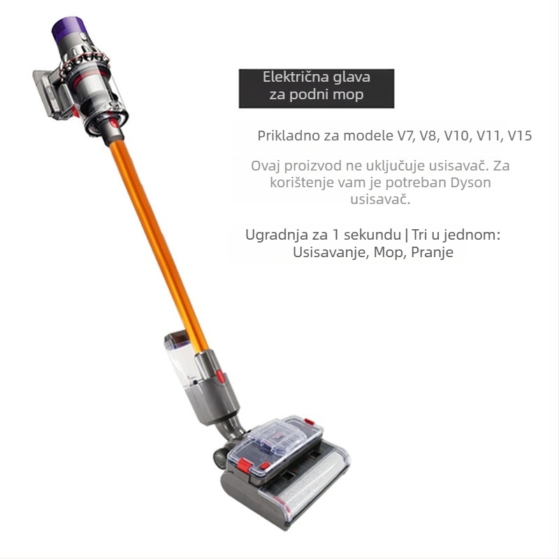 Dyson kombinirana glava usisivača i mopa – kompatibilna s V7/V8/V10/V11 – bežična, kućna upotreba, dodatak