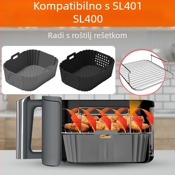 Xinxin silikonska tepsija za fritanje na zrak s otvorima | silikon za hranu | dizajn cirkulacije zraka