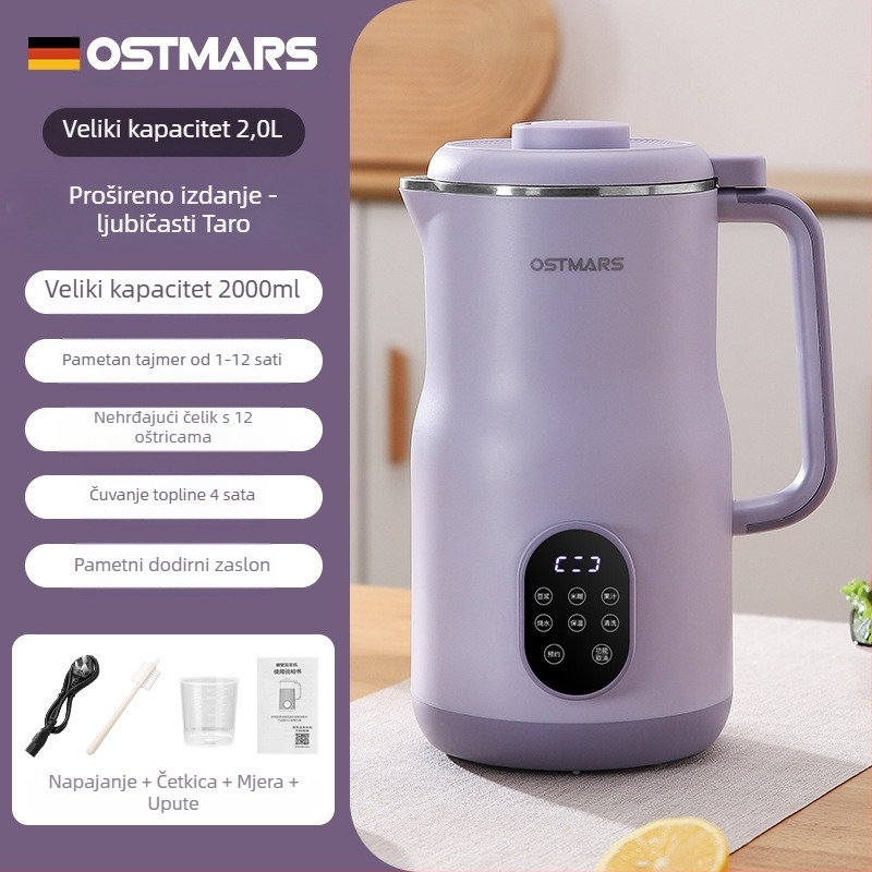 OSTMARS PBJ-010 stroj za sojino mlijeko, 800W, kapacitet 1000-1500 ml, automatsko čišćenje, za 2-3 osobe