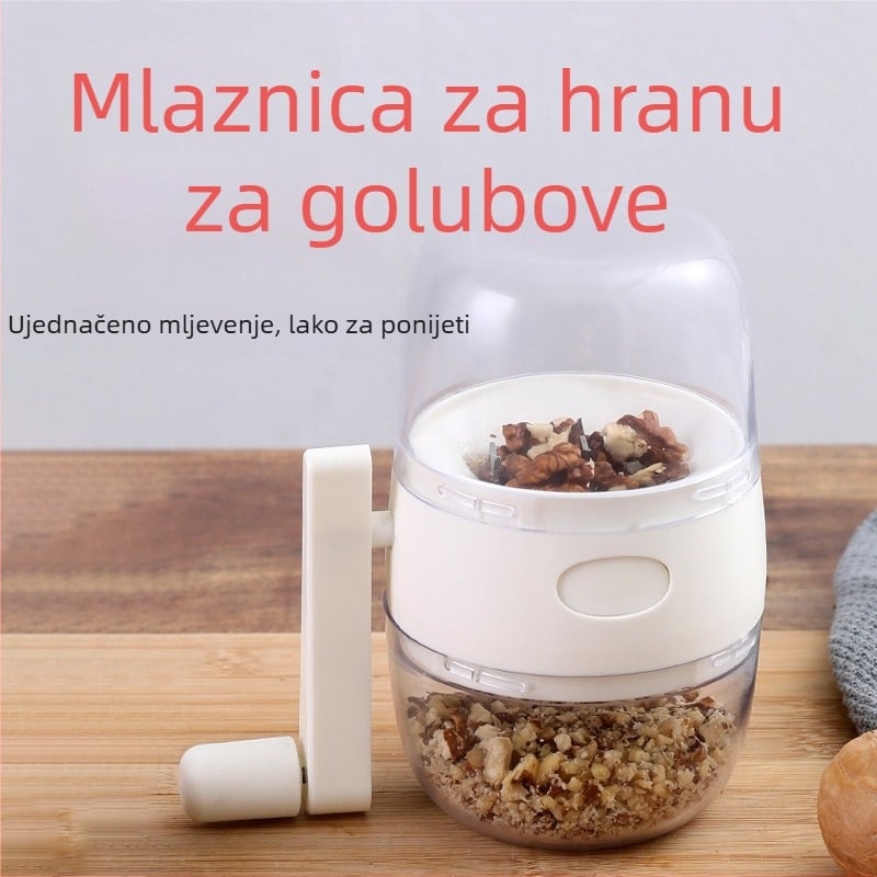 King Jin Yu ručni usitnjivač arašida i zdrobljivač suhog voća za golubove, plastika, podrijetlo Tianjin