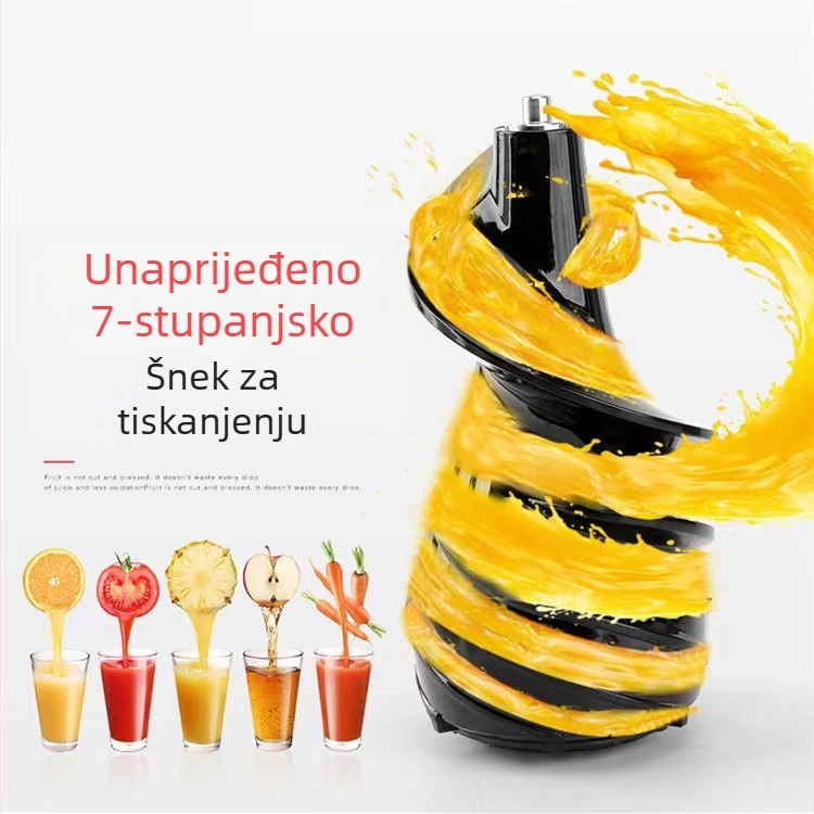 Domaći sokovnik – 200 W ili manje, kapacitet 300 ml, posuda za pulpu 0,5–1 L, maksimalni izlaz soka 400 ml, funkcije: sojino mlijeko, mljeveno meso, sladoled, milkshake