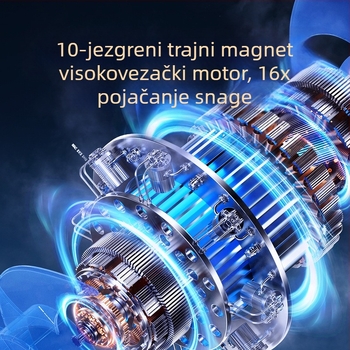 Prijenosni USB ventilator s ugrađenom baterijom od 6000 mAh, noćno svjetlo, daljinsko upravljanje i upravljanje putem aplikacije, motor bez četkica