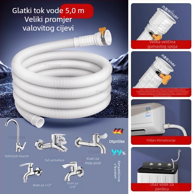 Odliv klima uređaja - silikon F-25, HEWE, opća instalacija, moderan minimalistički stil