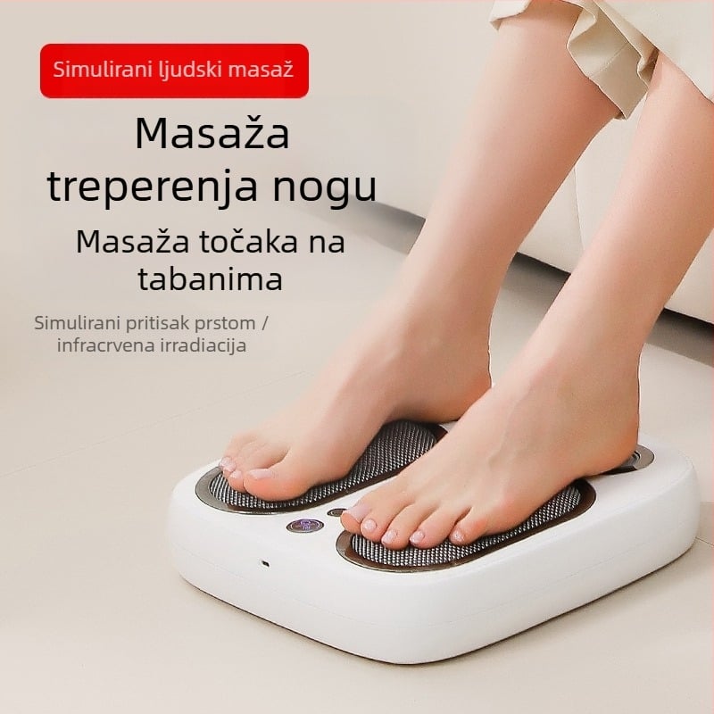 Massager za stopala s gnječenjem, zagrijavanjem i vibracijama (4 kontakti za masažu; model SU7; punjivo; ABS kućište; tehnike masaže: gnječenje, akupresija)