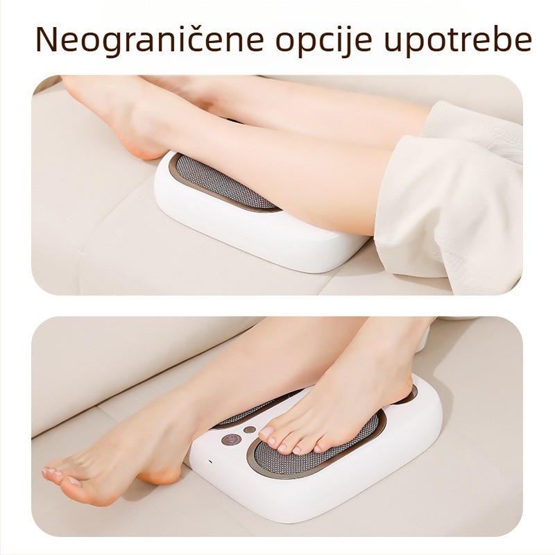 Massager za stopala s gnječenjem, zagrijavanjem i vibracijama (4 kontakti za masažu; model SU7; punjivo; ABS kućište; tehnike masaže: gnječenje, akupresija)