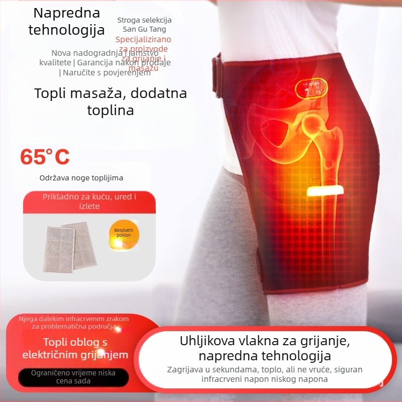 Fizioterapijski uređaj za kuk po operaciji — infracrvena terapija, grijanje masaža, Moxibustion, USB/AC napajanje, mehaničko upravljanje