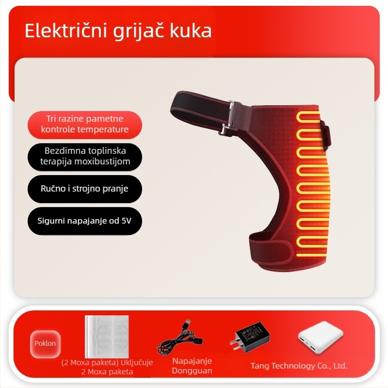 Fizioterapijski uređaj za kuk po operaciji — infracrvena terapija, grijanje masaža, Moxibustion, USB/AC napajanje, mehaničko upravljanje