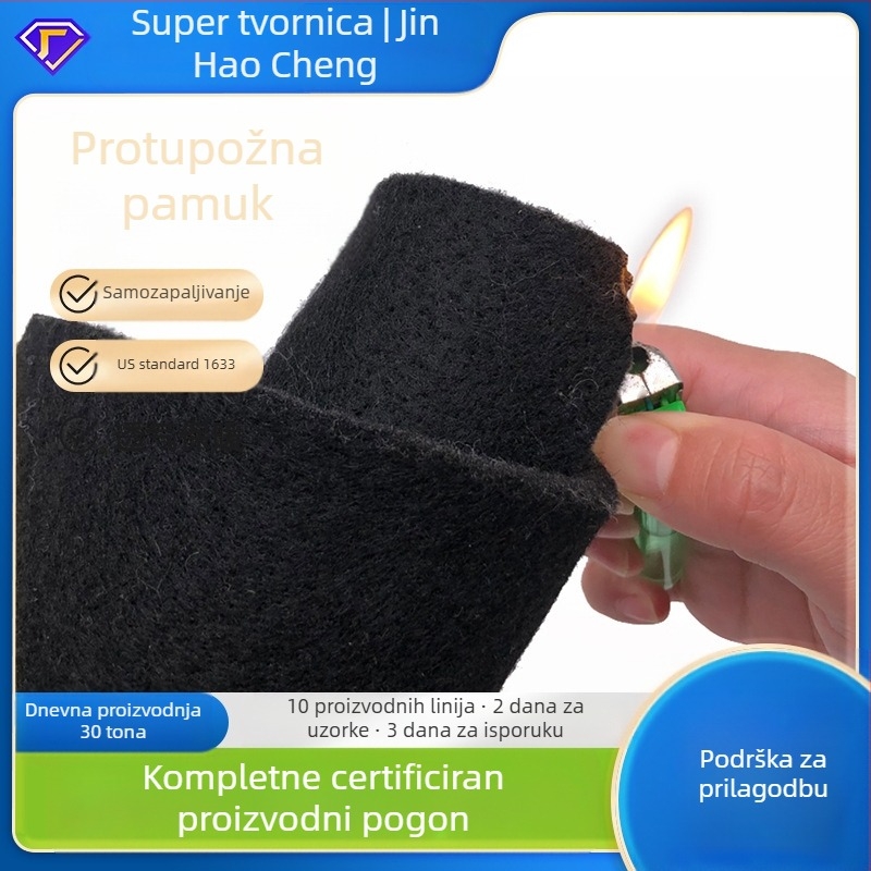 Automobilski netkani tekstil s vlaknima od poliester-a otpornih na vatru, češljasta mreža, šifra proizvoda Jcf-15