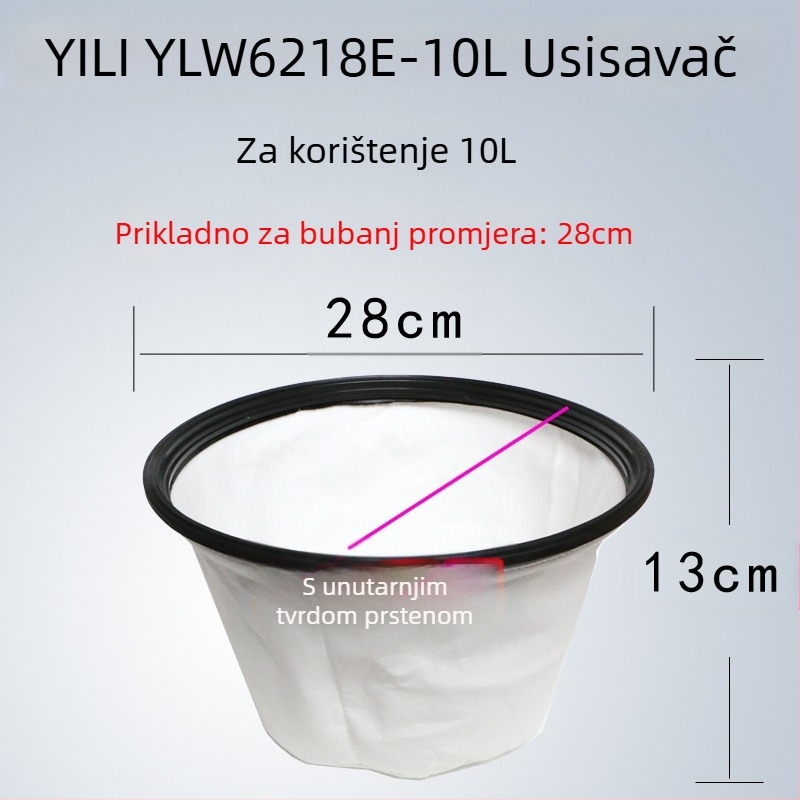 Aksesoari za usisavač Yili – kompatibilni s modelima 6253/6218/77/72/6201, set poklopca za prašinu i vrećice za prašinu