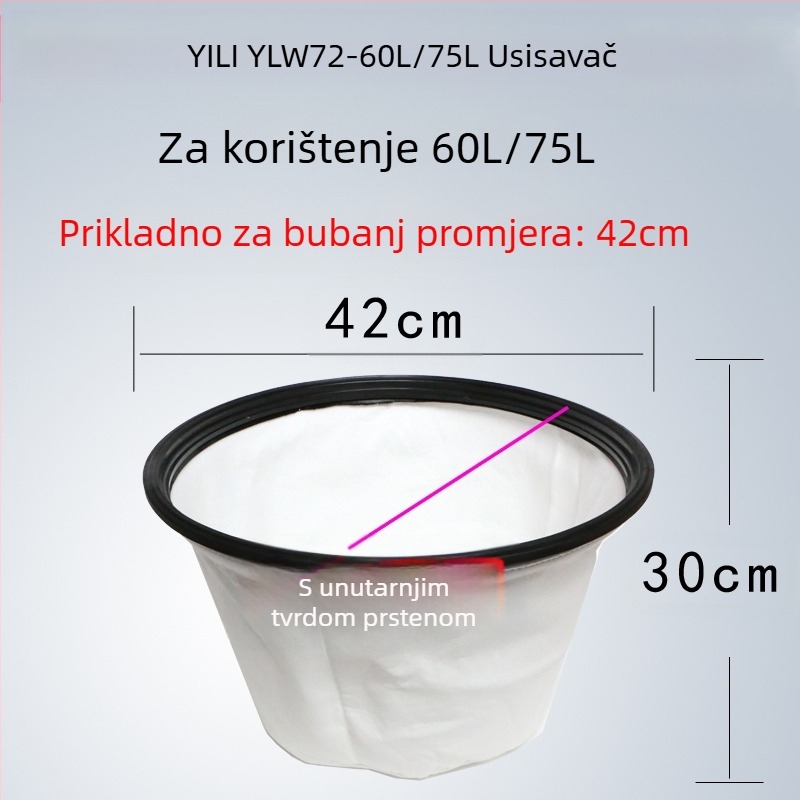 Aksesoari za usisavač Yili – kompatibilni s modelima 6253/6218/77/72/6201, set poklopca za prašinu i vrećice za prašinu
