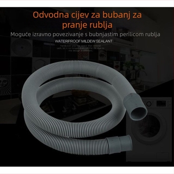 Huxin LMJD dvostruki ravni odvodni cijev za perilicu rublja – PVC, nominalni tlak 2, radna temperatura 20–40°C, ugrađena instalacija