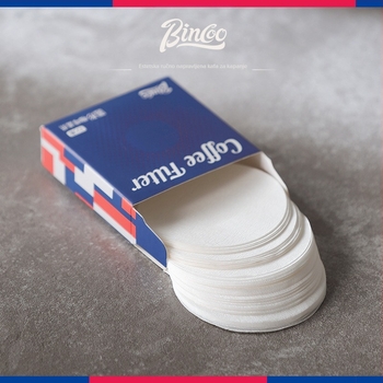 Bincoo Filter papir za kavu od drvnih vlakana, u obliku fan, kružni, jednokratni, za V60, ručno pripremljena kava