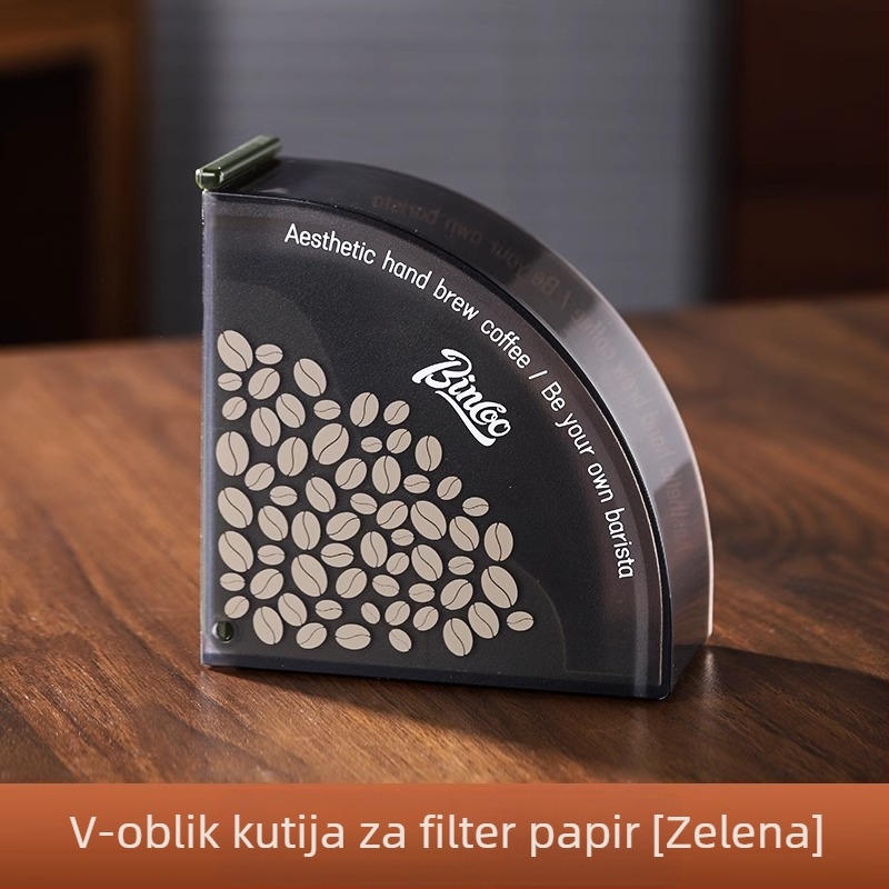 Bincoo ABS kutija za papirnate filtre za kavu V60 – držač papirnih filtera, zaštita od prašine, za kućnu ili kafić upotrebu