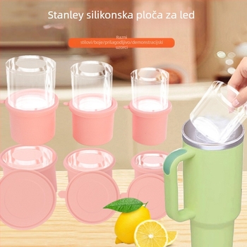 Silikonski cilindrični kalupi za led, velika kapaciteta 40oz/30oz — silikon za prehranu, lako vađenje iz kalupa, otisak logotipa, prilagodba