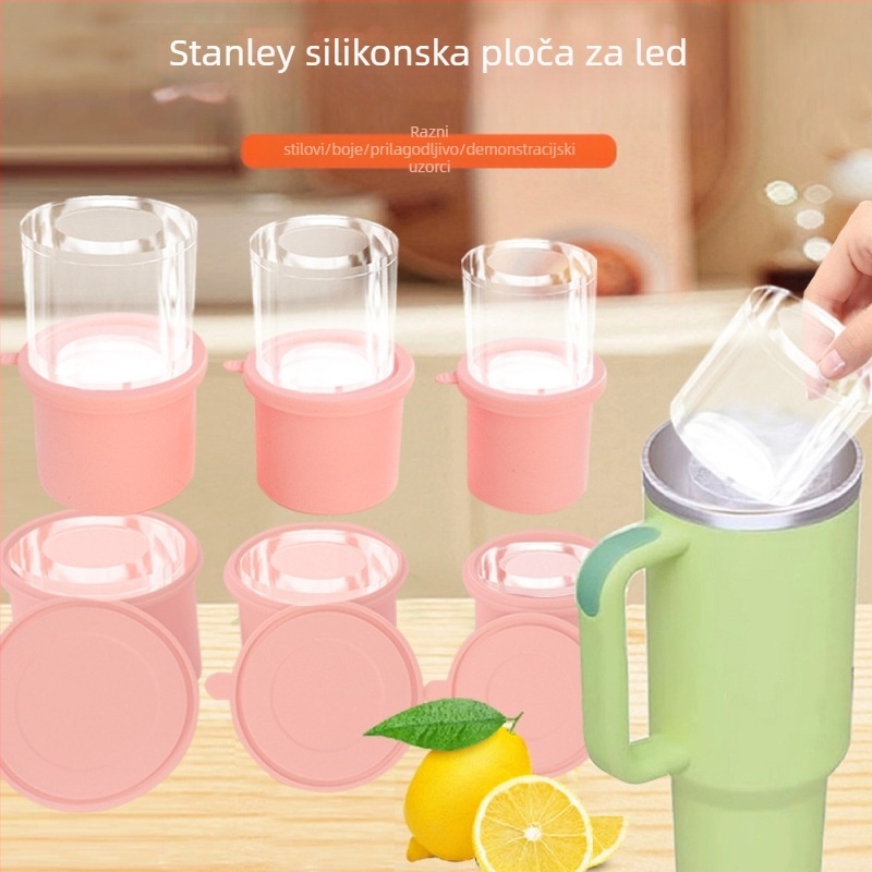 Silikonski cilindrični kalupi za led, velika kapaciteta 40oz/30oz — silikon za prehranu, lako vađenje iz kalupa, otisak logotipa, prilagodba