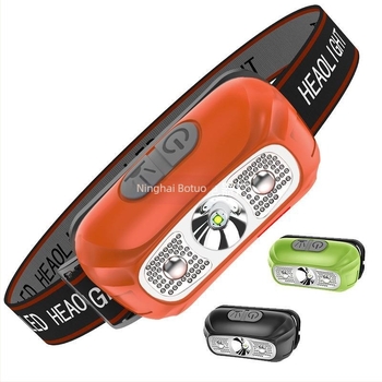 LED čelna lampica 5W, baterija 800 mAh, napajanje putem baterije, ručno pokretana energija, domet do 500 m, ABS kućište