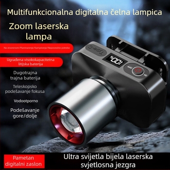 LED čelna svjetiljka, 10W, USB punjiva, 800mAh, za vanjsku upotrebu