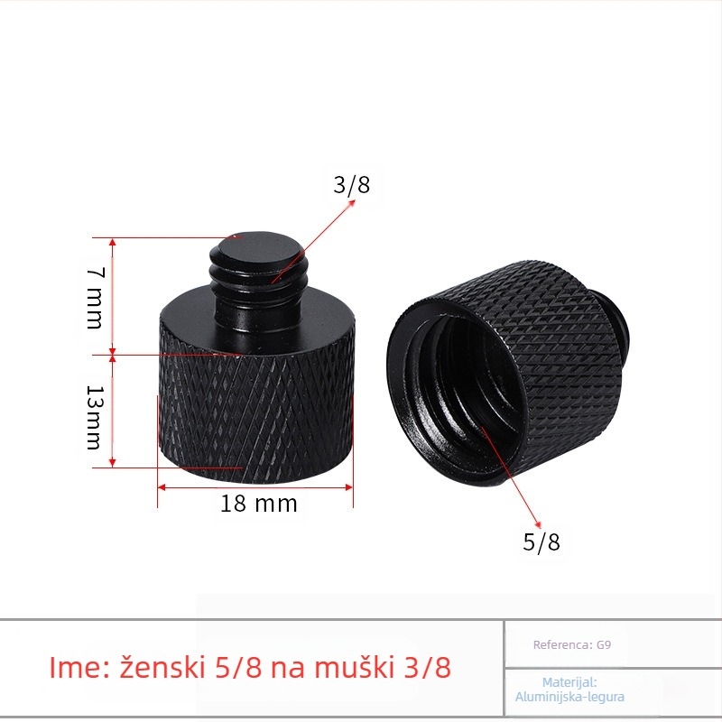 Laser razina s adapterom za stativ: 1/4 okretaja, 5/8 vijak, 3/8 spoj, infracrveni laser