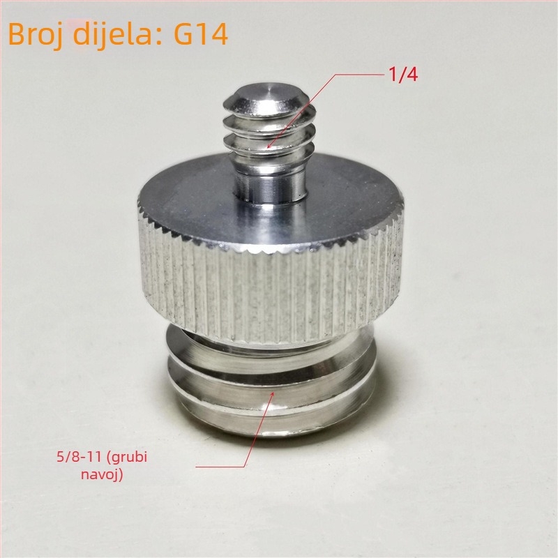 Laser razina s adapterom za stativ: 1/4 okretaja, 5/8 vijak, 3/8 spoj, infracrveni laser