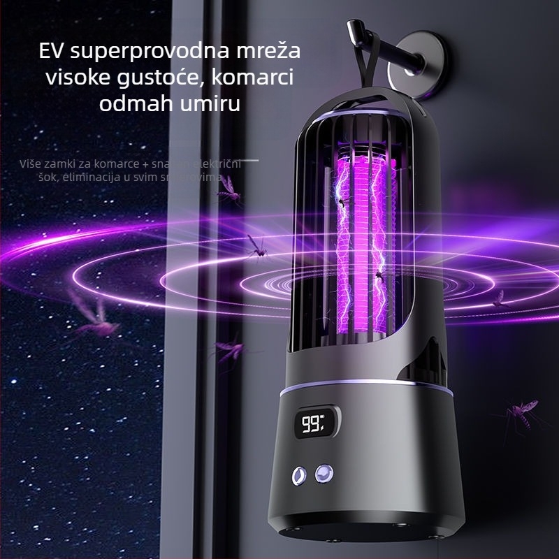 Električni ubojica komaraca za kućnu upotrebu, tih rad, pokrivenost do 10 m², ručni električni šok, bez ugrađene baterije