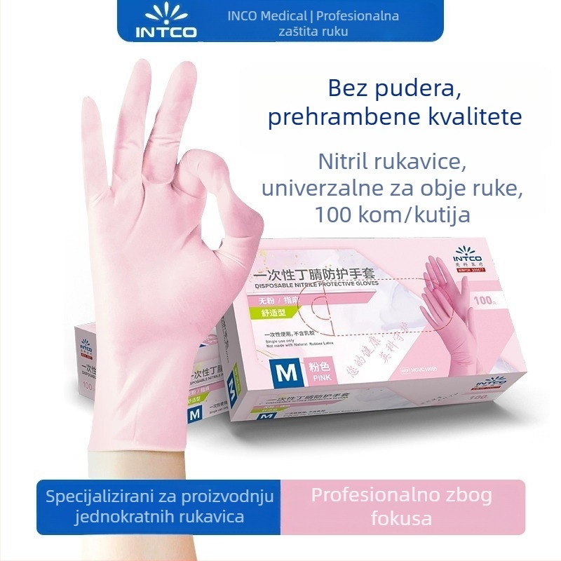 Jednokratne rukavice Yingke Medical za obradu hrane i kućno čišćenje, prehrambena kategorija, težina 3.5
