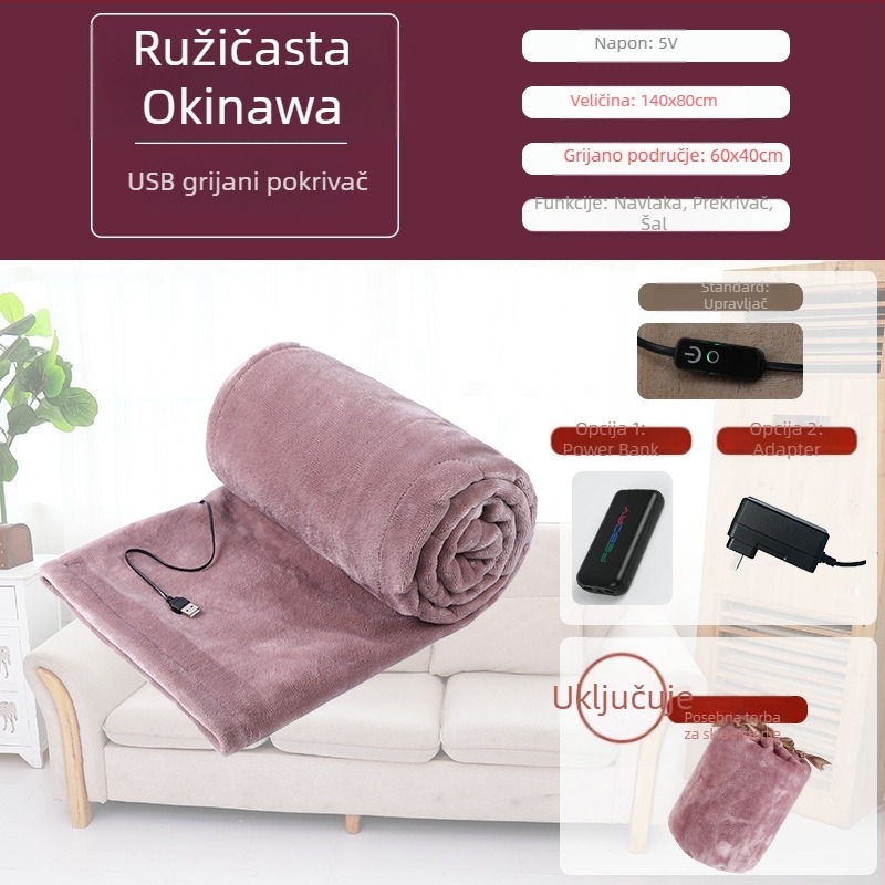 Flanel deka, poliester vlakno, 1000–1500 g, cjelogodišnja upotreba, prilagodba dostupna