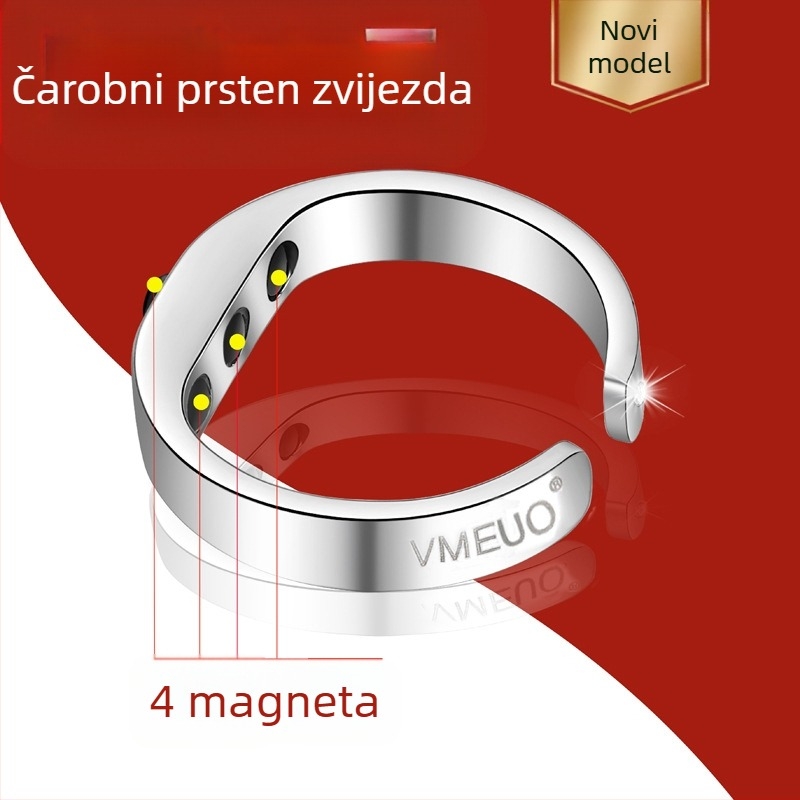 VMEUO metalna narukvica s tekstom, jednostavan unisex dizajn