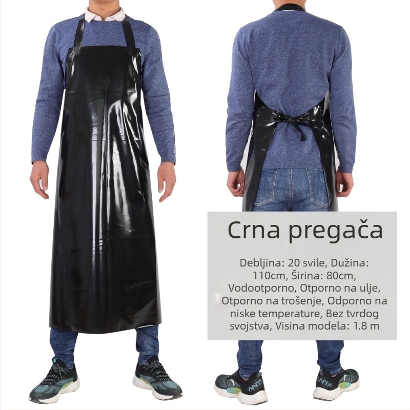 TPU pregača – vodootporna i otporna na ulja, bez rukava, moderan minimalistički stil, brend Xiong Xuemei