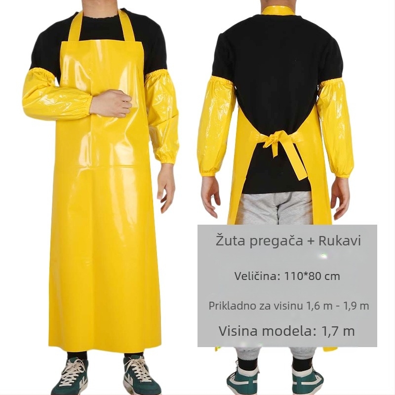 TPU pregača – vodootporna i otporna na ulja, bez rukava, moderan minimalistički stil, brend Xiong Xuemei