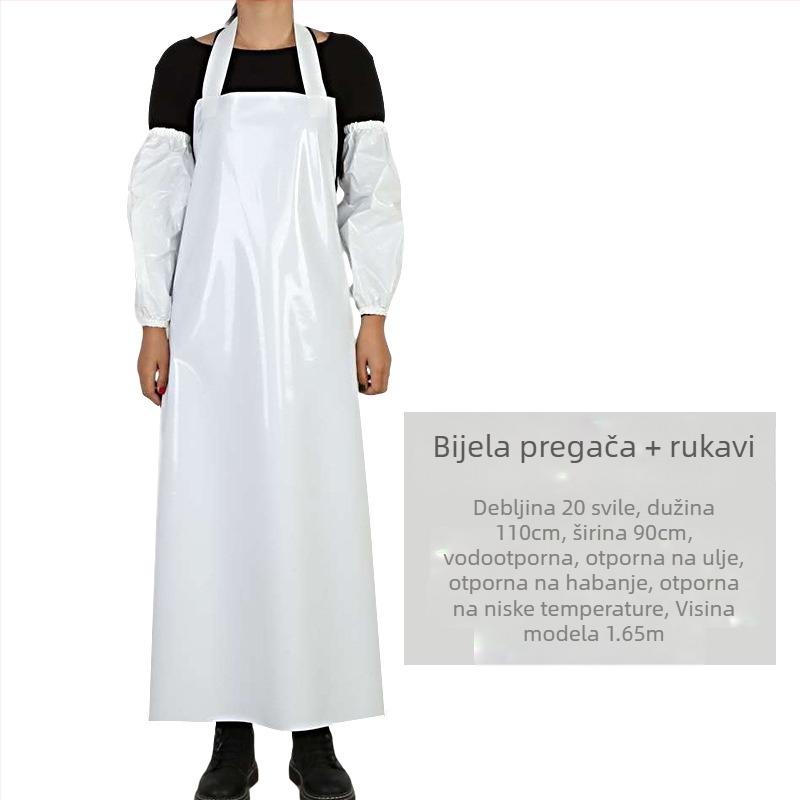 TPU pregača – vodootporna i otporna na ulja, bez rukava, moderan minimalistički stil, brend Xiong Xuemei