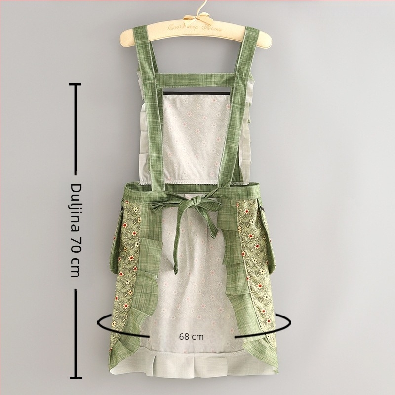 HAOJIN Platnena Pregača Bez Rukava – Otporna na Mrlje za Kuhinju, Moderne Prozračna Radna Odjeća